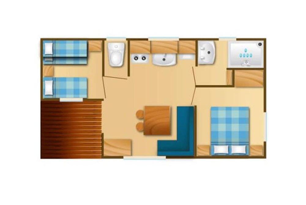 Camping Les Lavandes, カステラーヌ 部屋 写真